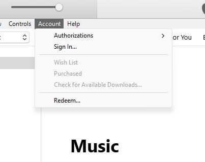 iTunes Account