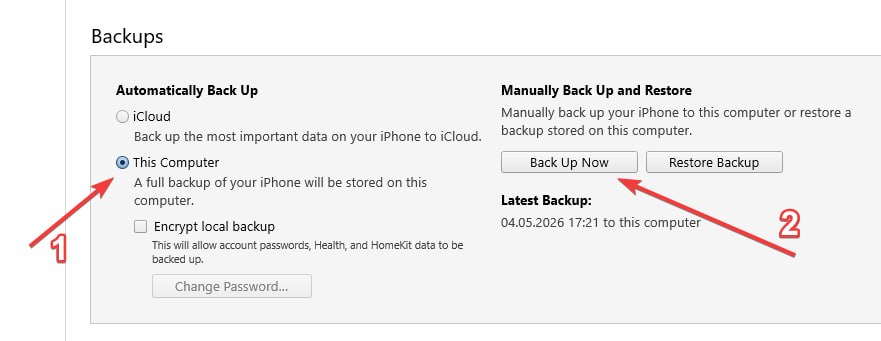 iTunes Backup