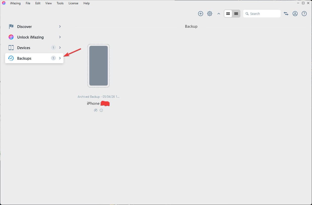 iMazing Backups